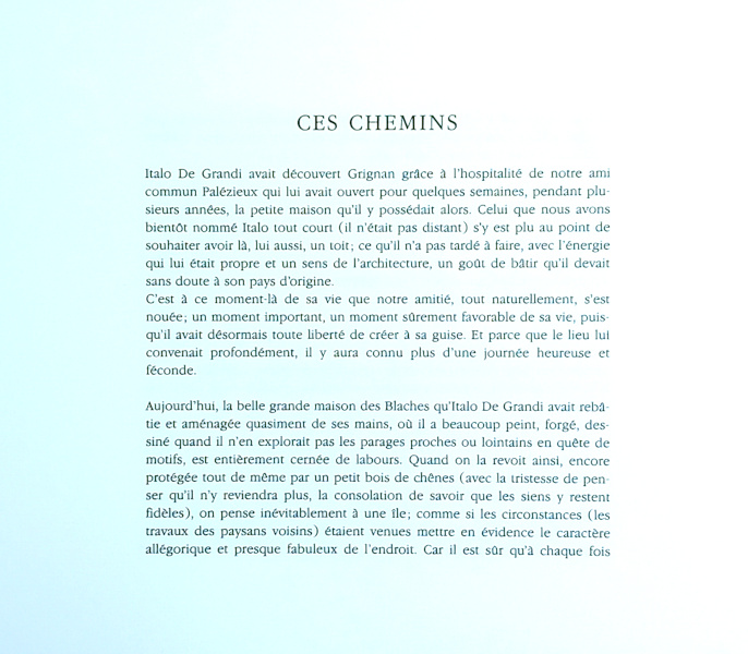 Album Grignan : Texte de P. Jaccottet