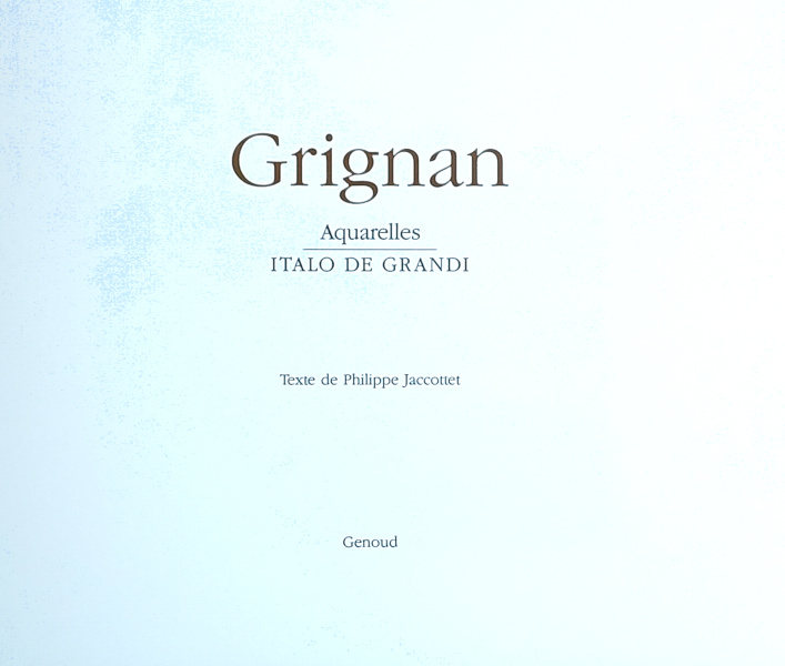 Album Grignan : Titre