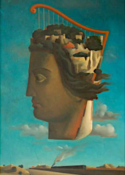 Carte postale Le passage du train de Vincent De Grandi