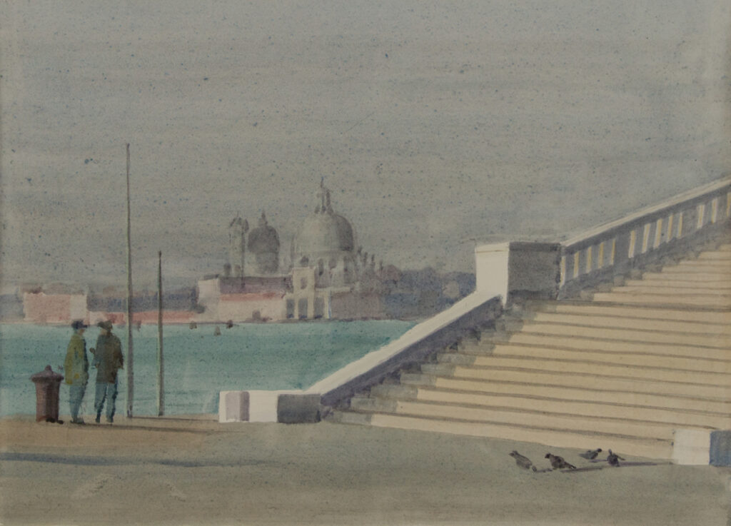 Italo De Grandi : Pont au quai des Schiavoni