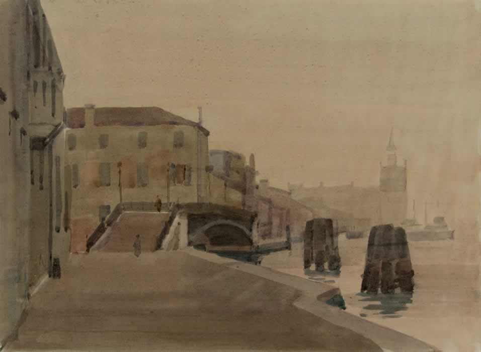 Italo De Grandi : Boruillard à la Giudecca