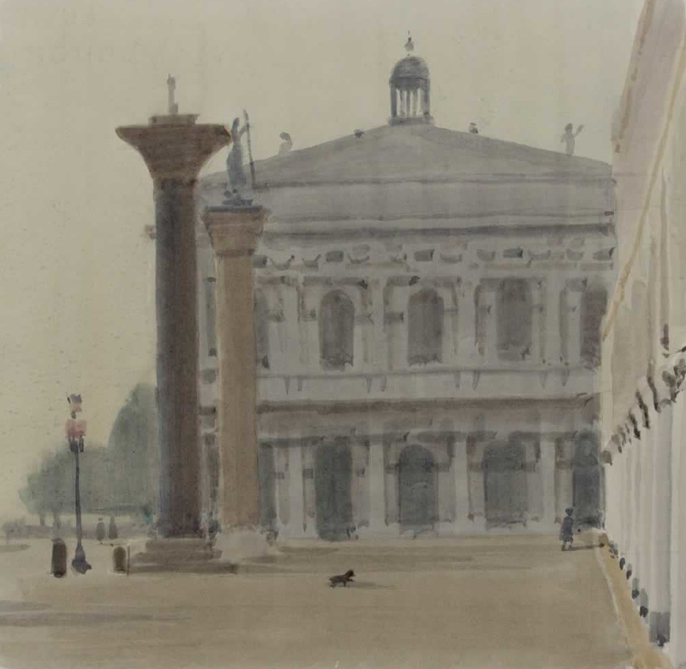 Italo De Grandi : Piazzetta et Biblioteca